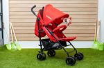 Imagen de Coche Paragüitas Goldbaby Barra Seguridad Bebés 0 A 18kg   Rojo Negro