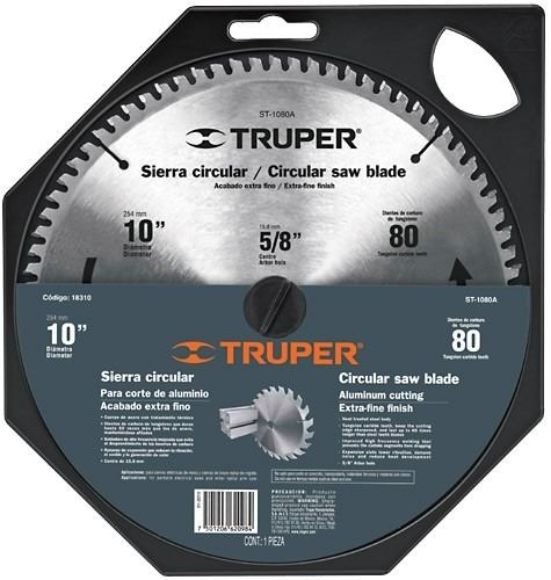 Imagen de Sierra Circ P/alum 10pLG 80d Heller 5/8pLG Turper - Ynter