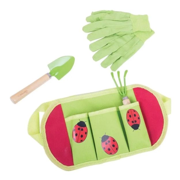 Imagen de Cinturón De Jardinería Guantes Palita Rastrillo Bigjig Niños