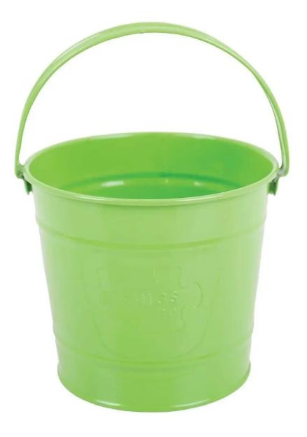 Imagen de Cubo Aluminio Verde Bigjigs Toys - Jardineria Niños 3 Años+