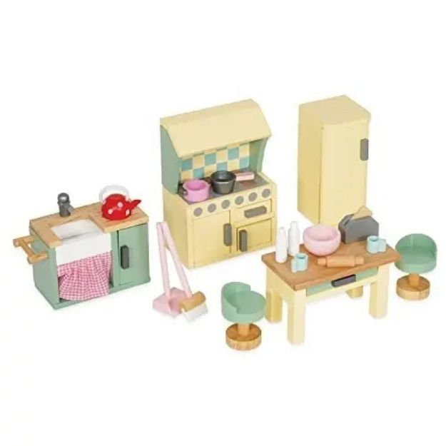 Imagen de Le Toy Van Juego De Cocina Madera Para Casa Muñecas 3a+