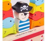 Imagen de Barco Pirata De Madera Bigjigs 18m+ Juego Encastre Apilable Multicolor