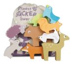 Imagen de Juego Equilibrio Torre Animales Del Bosque Apilar Bebes 18m+