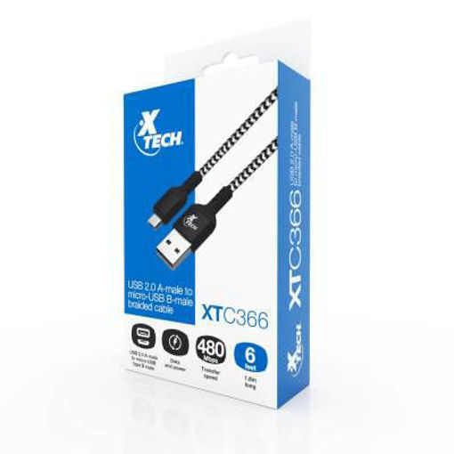 Imagen de XTECH USB 2.0 A MICRO USB B XTC-366