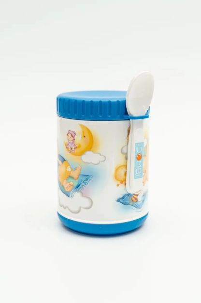 Imagen de Termo Alimentos Bebés Tupper Térmico Viajes Cubiertos Osito