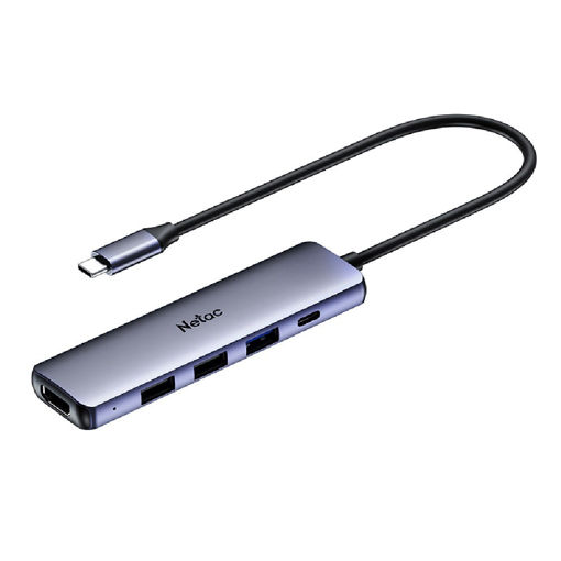 Imagen de HUB USB-C NETAC WF13 5 EN 1 HDMI 4K PD100W WF1301A3510