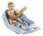 Imagen de Bañera Thermobaby  Lagoon 95.5x53 Cm Antideslizante Bebes Celeste Lagoon