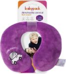 Imagen de Almohadilla Beige Apoya Cabeza Para Niños Babypack Viajes Púrpura