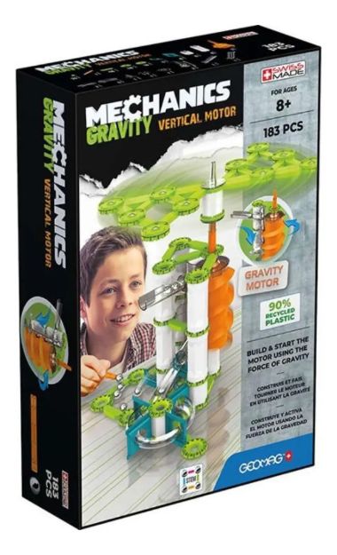 Imagen de Juego Magnético Mechanics Motor Vertical 183 Pc Niño 8 Años+