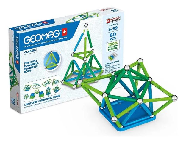 Imagen de Juego Magnético 60 Piezas Classic Geomag Niños 3 Años+