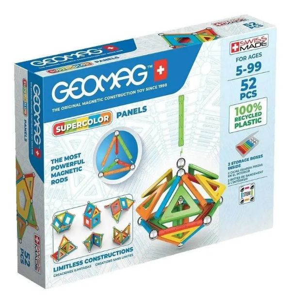 Imagen de Juego Magnético 52 Piezas Supercolor Panels Niños 5 Años+