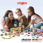 Imagen de Juego De 79 Piezas Cubos Magnéticos Letras Niños 3 Años+