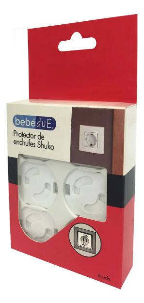 Imagen de Protector De Enchufes Shuko Seguridad Bebes Hogar Bebedue
