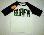 Imagen de Remera Para El Agua Playa Protección Uv Manga 3/4 Surf Niños Blanco 5t Liso