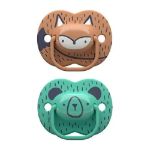Imagen de Pack X2 Chupetes Woodland Ortodóncicos Silicona Bebes