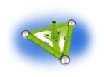 Imagen de Trompo Spinner 10 Pc Magnéticas Geomag Juegos Didacticos Negro