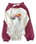 Imagen de Baby Gut Conjunto Bebé 2 Piezas 0605025 Body M/l Y Pantalon Rosa 9 A 12 Meses