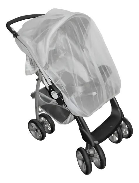 Imagen de Mosquitero Universal Coches Cunas Practicunas Moisés Bebes Blanco