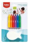 Imagen de Pack X6 Crayones Multicolor Y Esponja Juego Para El Agua 3a+ Multicolor