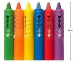 Imagen de Pack X6 Crayones Multicolor Y Esponja Juego Para El Agua 3a+ Multicolor