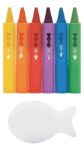 Imagen de Pack X6 Crayones Multicolor Y Esponja Juego Para El Agua 3a+ Multicolor