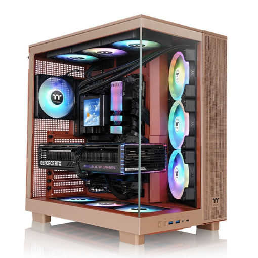 Imagen de GABINETE THERMALTAKE VIEW 380 XL TG ARGB GRAVEL SAND ATX MID TOWER CA-11E-00MGWN-00