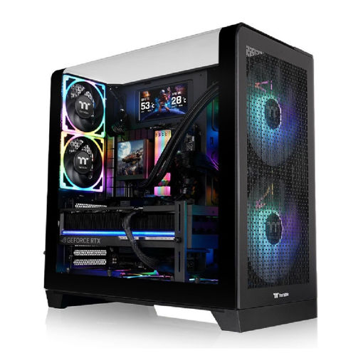 Imagen de GABINETE THERMALTAKE VIEW 390 AIR ATX MID TOWER NEGRO CA-11F-00M1WN-00