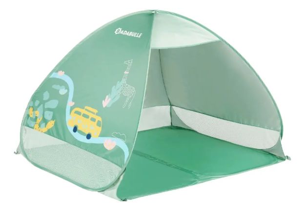 Imagen de Carpa Tienda Playa Badabulle Protección Uv 50+ Safari Juegos Verde