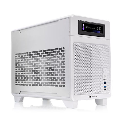 Imagen de GABINETE THERMALTAKE TR100 MINI-ITX MINI TOWER BLANCO CA-11A-00S6NN-00