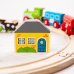 Imagen de Pista De Tren De Madera Bigjigs Toys Mi Primera Pista, 44x44 Cm