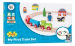 Imagen de Pista De Tren De Madera Bigjigs Toys Mi Primera Pista, 44x44 Cm