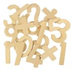Imagen de Bigjigs Toys Números Símbolos Aritméticos Madera Moldes 3a+