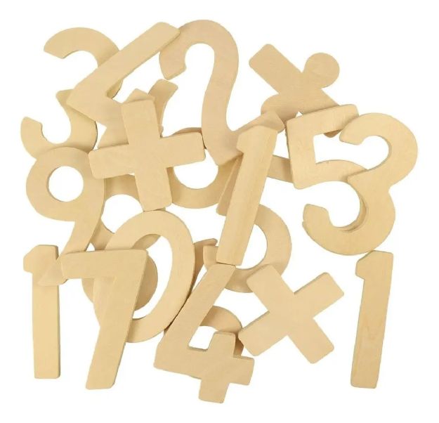 Imagen de Bigjigs Toys Números Símbolos Aritméticos Madera Moldes 3a+