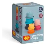 Imagen de Pack X7 Vasitos Apilables Encastre Multicolor Silicona Agua Multicolor