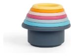 Imagen de Pack X7 Vasitos Apilables Encastre Multicolor Silicona Agua Multicolor