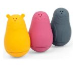 Imagen de Pack X3 Animalitos Silicona Para Agua Bigjigs Bebes 4 Meses+ Amarillo