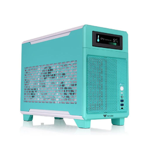 Imagen de GABINETE THERMALTAKE TR100 MINI-ITX MINI TOWER MINT STRAWBERRY CA-11A-00SLNN-00