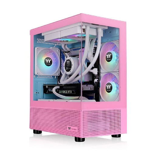 Imagen de GABINETE THERMALTAKE VIEW 170 TG ARGB BUBBLE PINK MICRO ATX MINI TOWER CA-1Z4-00MAWN-00