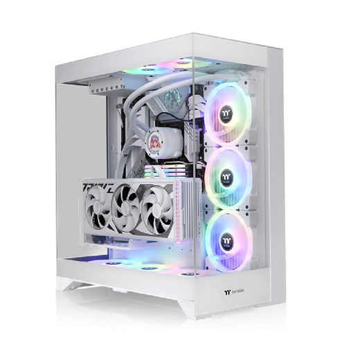Imagen de GABINETE THERMALTAKE CTE E550 TG SNOW ATX MID TOWER BLANCO CA-1Z8-00M6WN-00