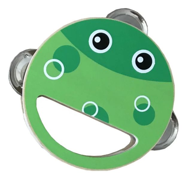 Imagen de Juguete Musical Mini Panderetas Para Bebes 12meses+ Bigjigs  Ranita