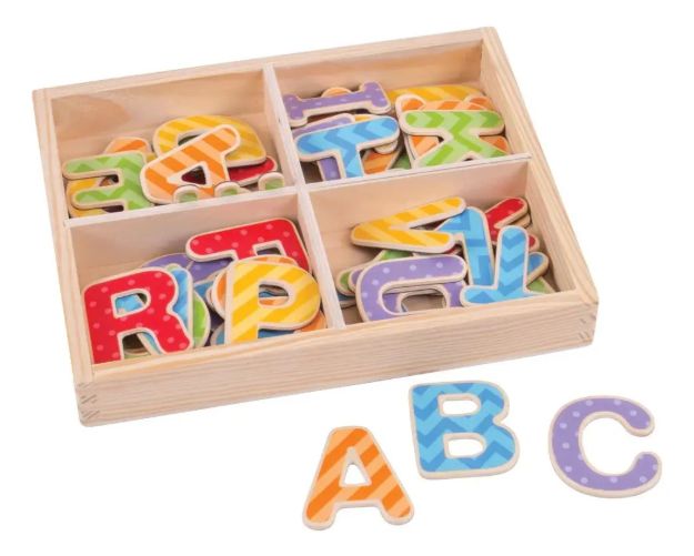 Imagen de Juego Imanes Letras Mayúsculas Magnéticas Bigjigs Niños 3 A+ 49