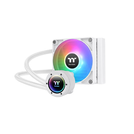 Imagen de REFRIGERACIÓN LÍQUIDA THERMALTAKE TH120 V2 ARGB SNOW SYNC 120MM BLANCA CL-W363-PL12SW-A