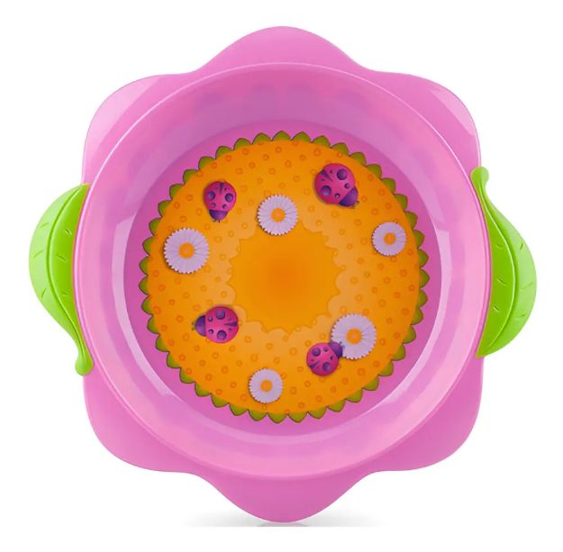 Imagen de Plato Para Bebé Nuby Pratinho Rosa, De Polipropileno Y Tpe