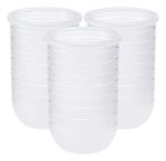 Imagen de Pack X3 Vasos Repuesto Memas Boon Silicona 240ml Capacidad Transparente Liso