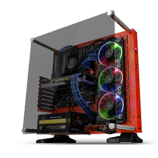Imagen de GABINETE THERMALTAKE CORE P3 TG ROJO ATX OPEN FRAME CA-1G4-00M3WN-03