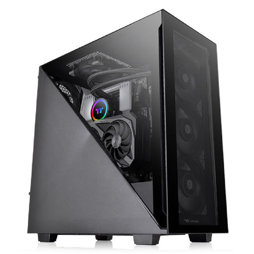 Imagen de GABINETE THERMALTAKE DIVIDER 300 TG ATX MID TOWER NEGRO CA-1S2-00M1WN-00