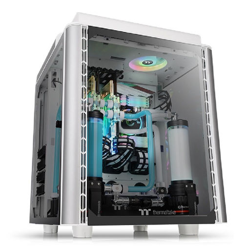 Imagen de GABINETE THERMALTAKE LEVEL 20 HT SNOW E-ATX FULL TOWER BLANCO CA-1P6-00F6WN-00