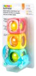 Imagen de Juguete Sonajero De Bloques Apilables Con Rueditas Bebes 6m+ Multicolor Cubos