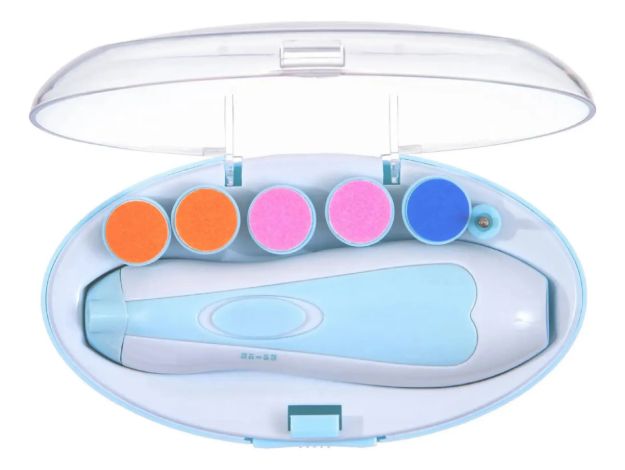 Imagen de Kit Limas Uñas Eléctrico Con Estuche Y Con Luz Buba 13777