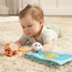 Imagen de Kit Para Regalar Con Mordillo Lamaze Sonajero 0-24 Meses Azul Liso